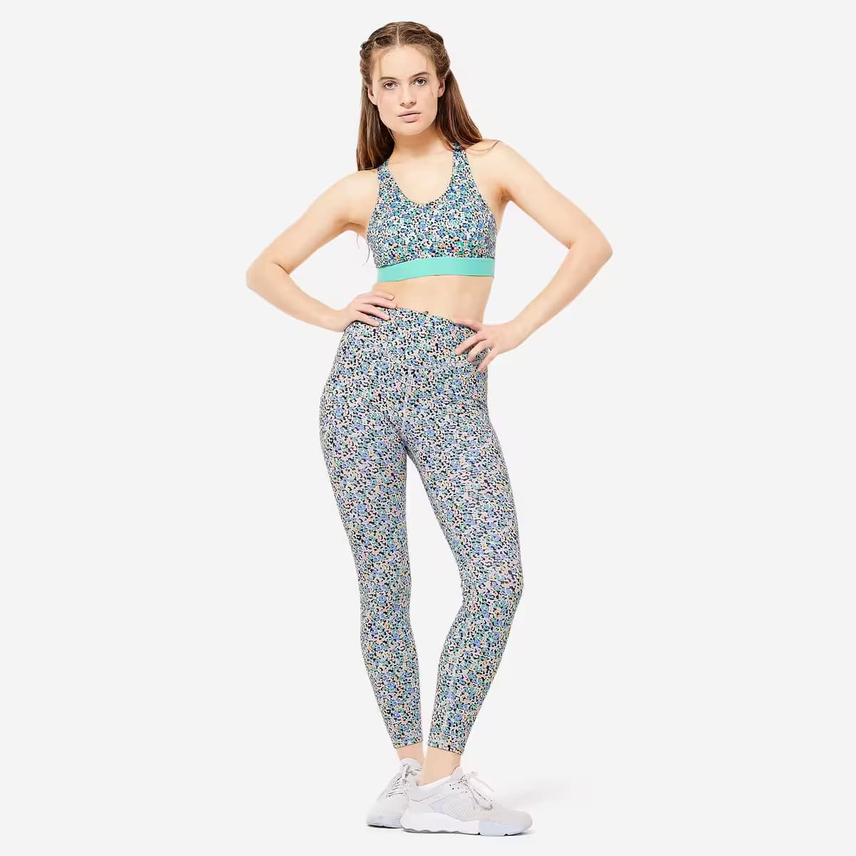 لگ فیتنس زنانه Decathlon (کمر بلند – چاپی) | زیتونکمپ — تصویر ۳