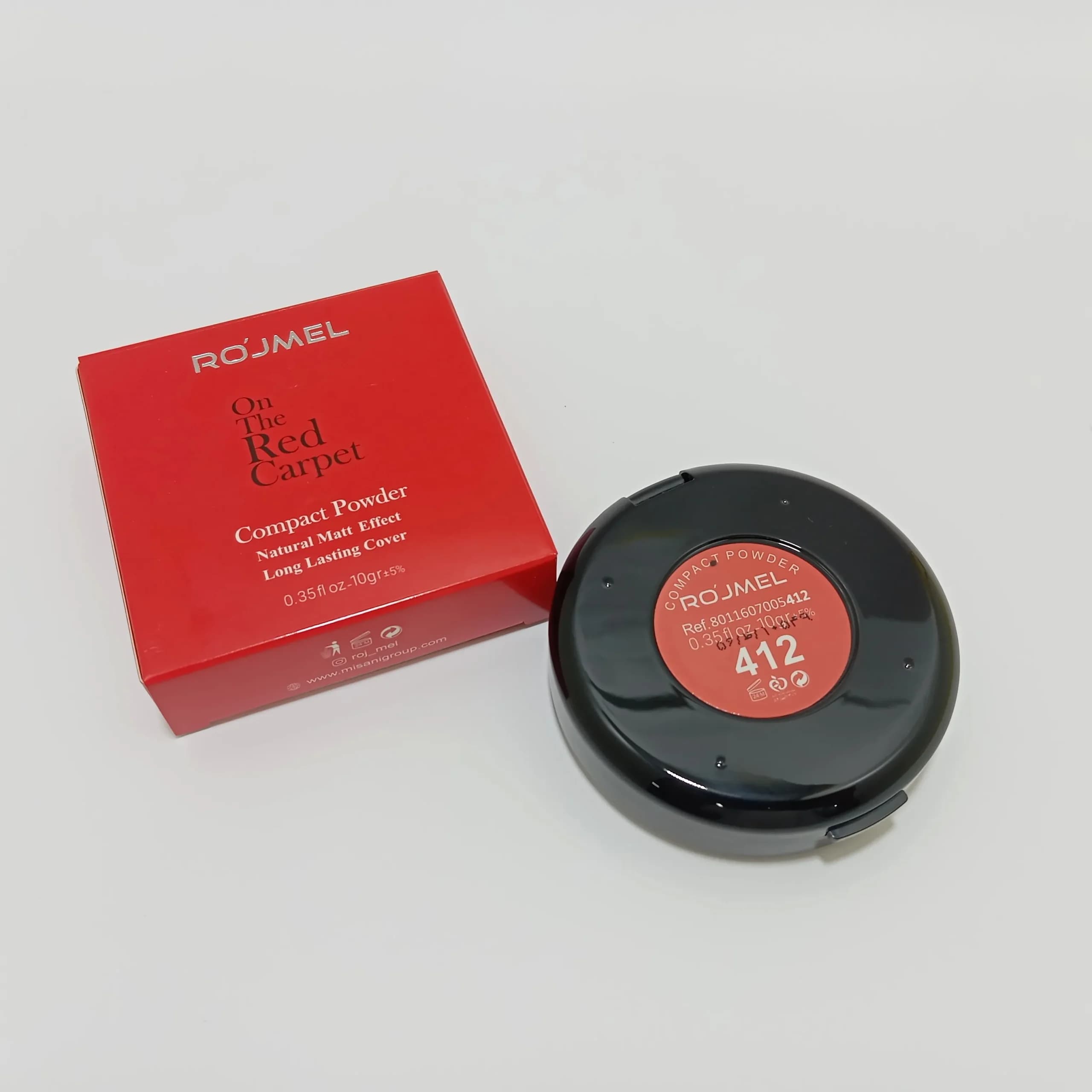 پنکک مات افکت رژمل 412 ROJMEL COMPACT POWDER — تصویر ۳