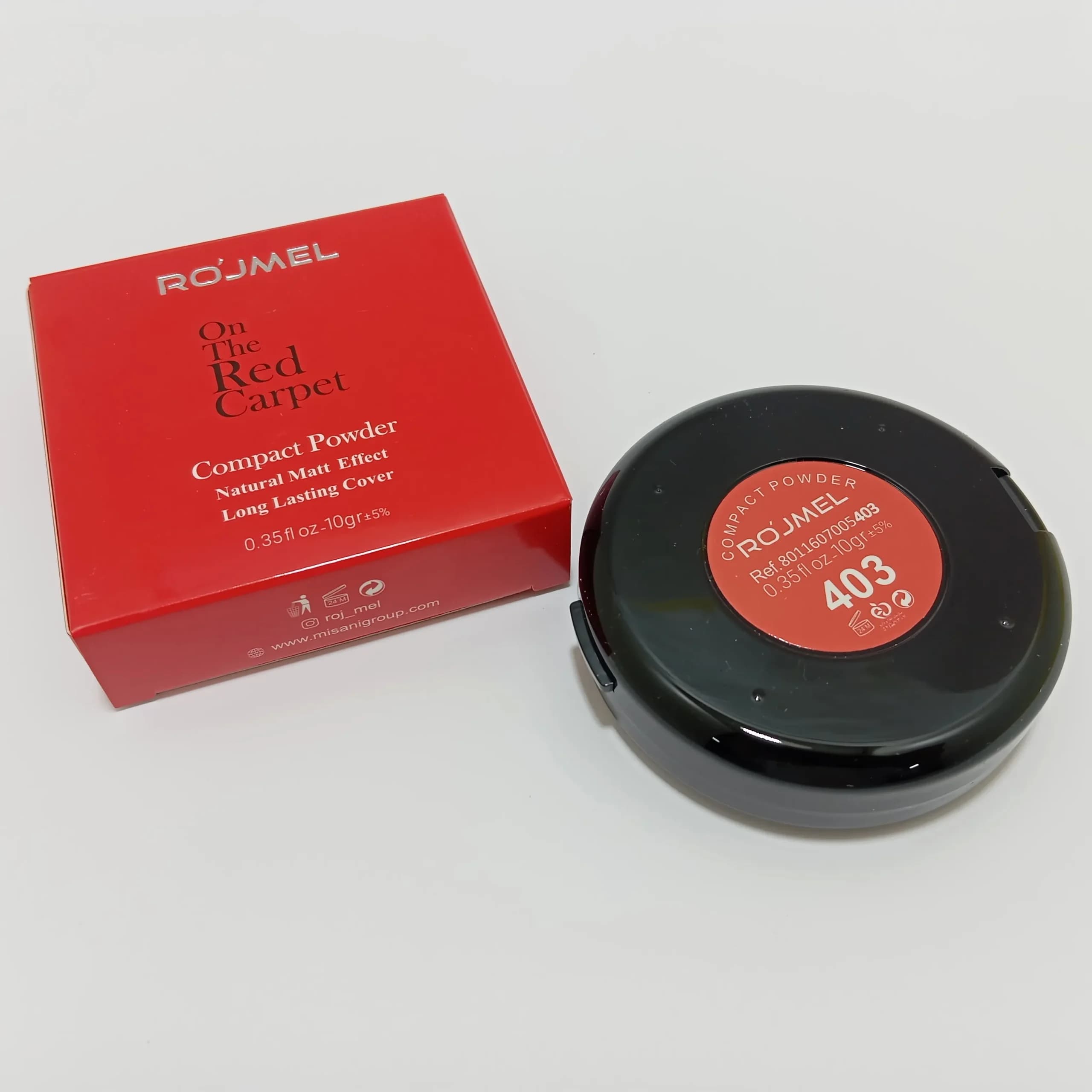پنکک مات افکت رژمل 403 ROJMEL COMPACT POWDER — تصویر ۳