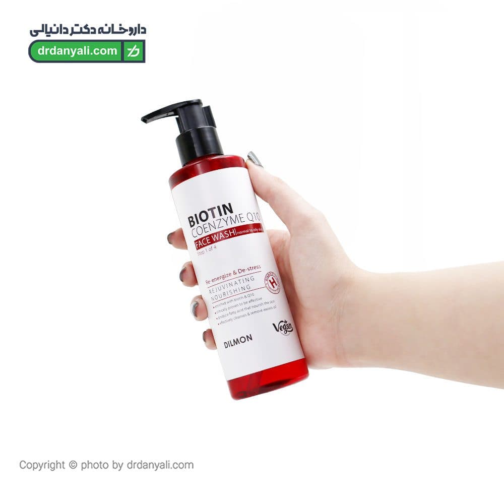 ژل شستشوی صورت بیوتین و کیوتن دیلمون 250 میلی لیتر — تصویر ۲