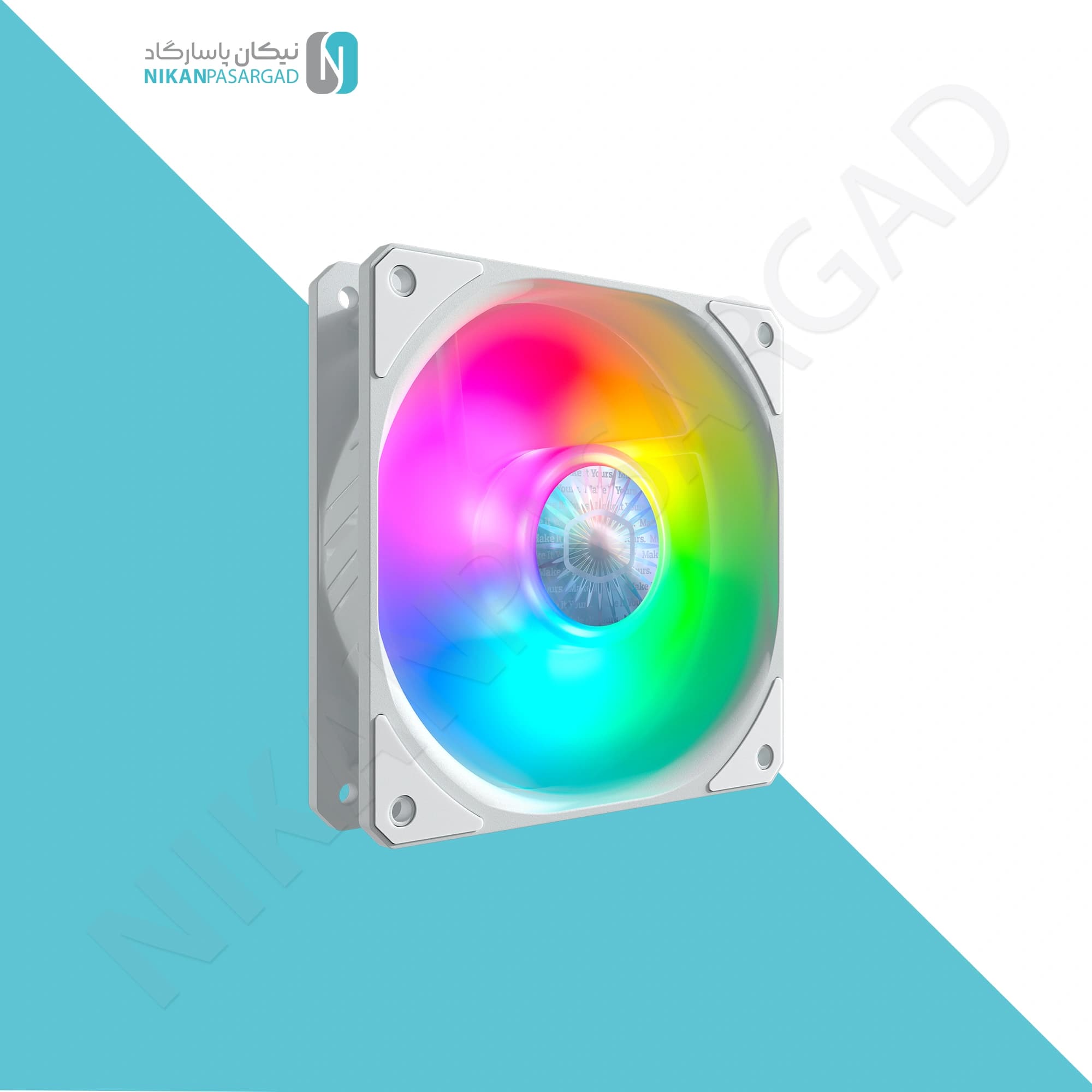فن کیس کولر مستر مدل COOLER MASTER sickleflow 120 argb white — تصویر ۲