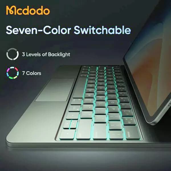 کاور هوشمند و کیبورد آیپد iPad Air M4 13inch (2024) مک دودو مدل MCDODO KB-7193 — تصویر ۶