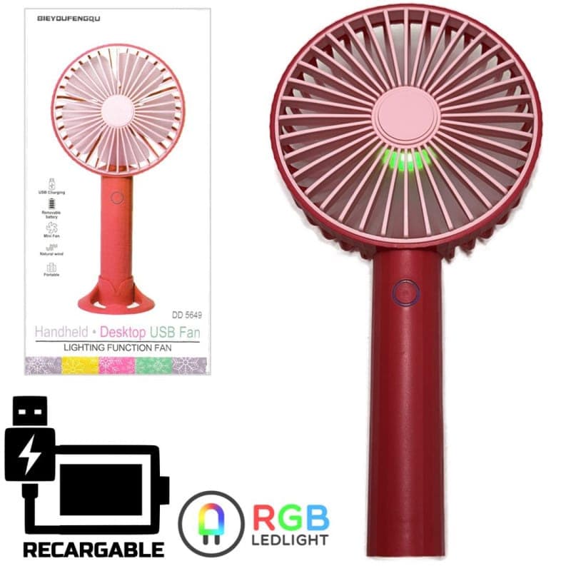 مینی پنکه شارژی رومیزی مدل DD-5649 — تصویر ۳
