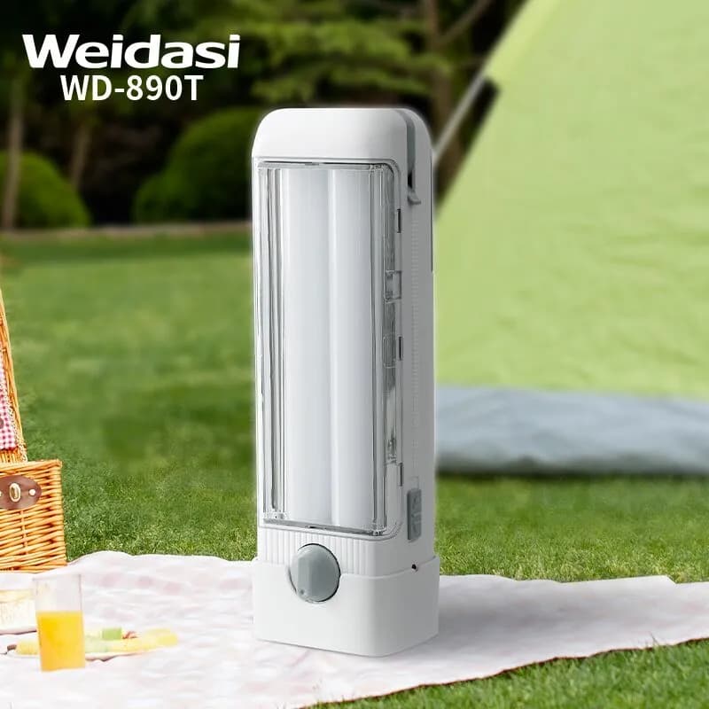 چراغ اضطراری آویزی قابل شارژ ویداسی دیمردار مدل WD-890T — تصویر ۳