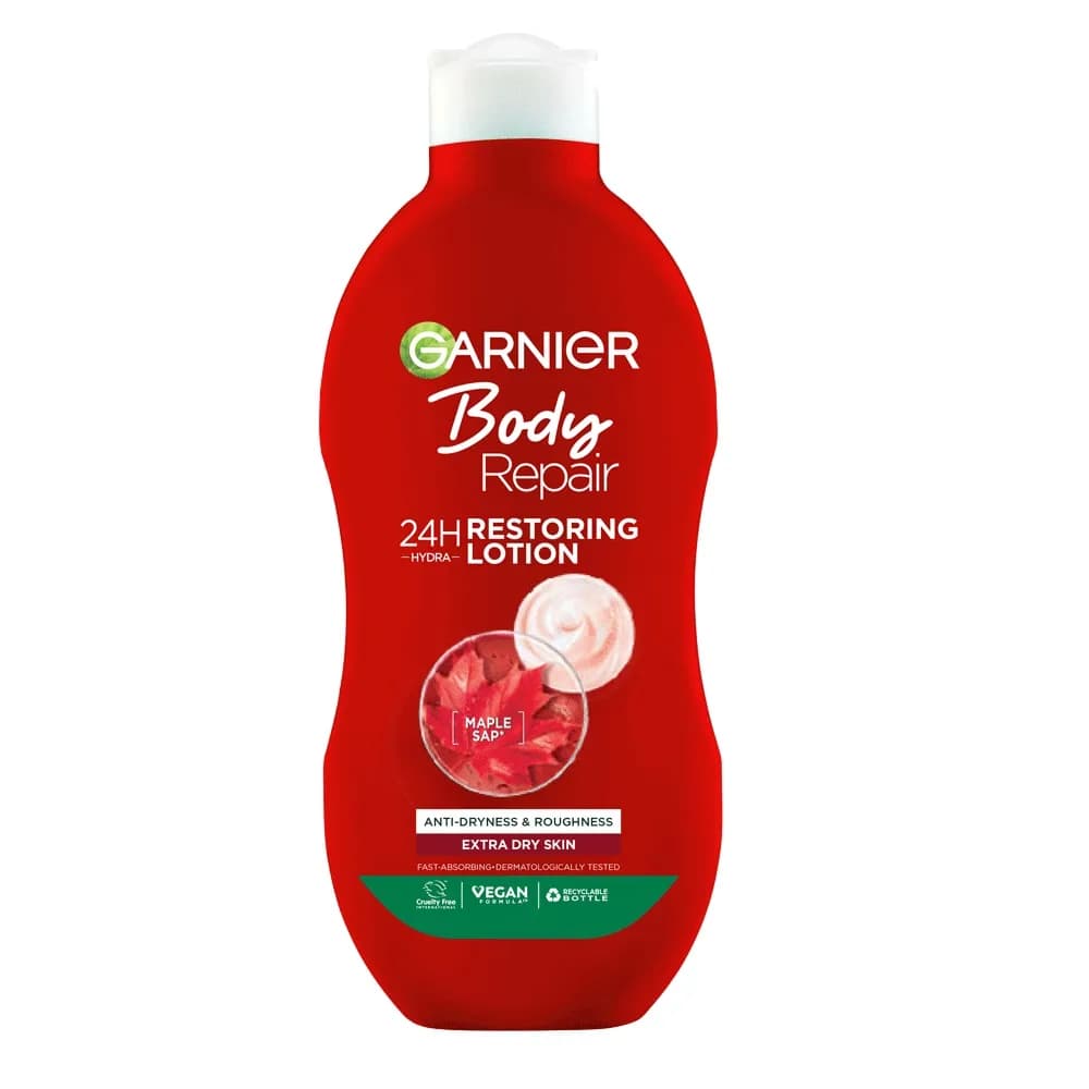 لوسیون ترمیم کننده پوست بدن گارنیه Garnier مدل Body Repair حجم 400 میل — تصویر ۲