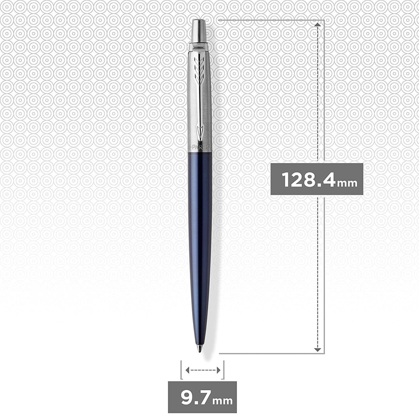 خودکار ژوتر تمام استیل رنگی گیره کروم – Parker Jotter Ballpoint Pen — تصویر ۸