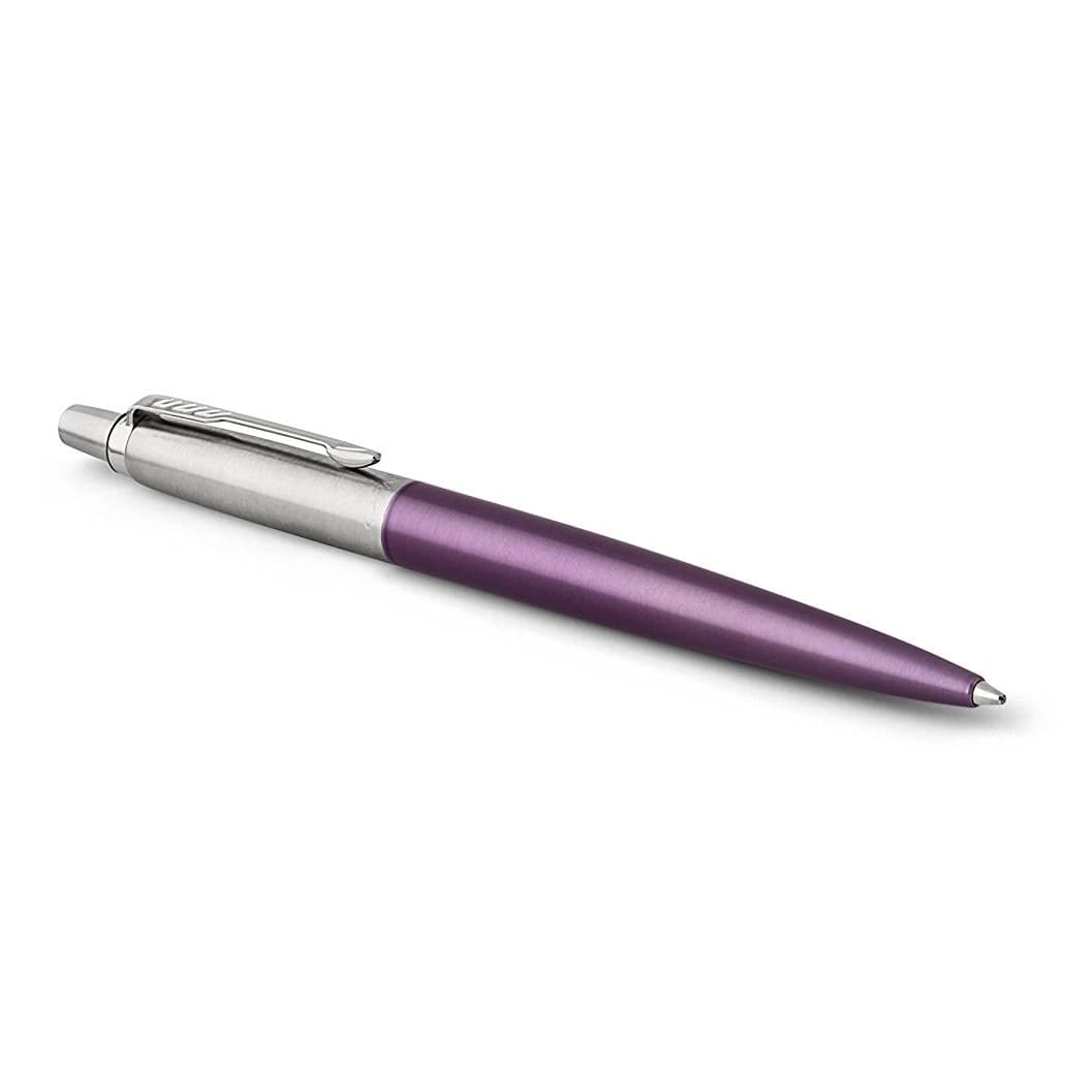 خودکار ژوتر تمام استیل رنگی گیره کروم – Parker Jotter Ballpoint Pen — تصویر ۴