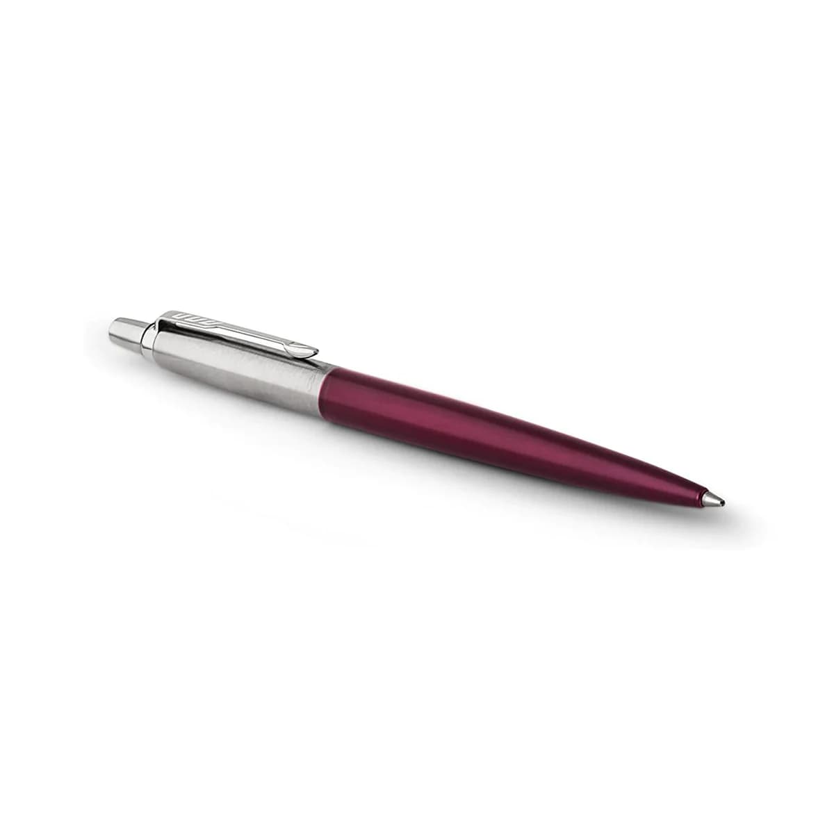 خودکار ژوتر تمام استیل رنگی گیره کروم – Parker Jotter Ballpoint Pen — تصویر ۳