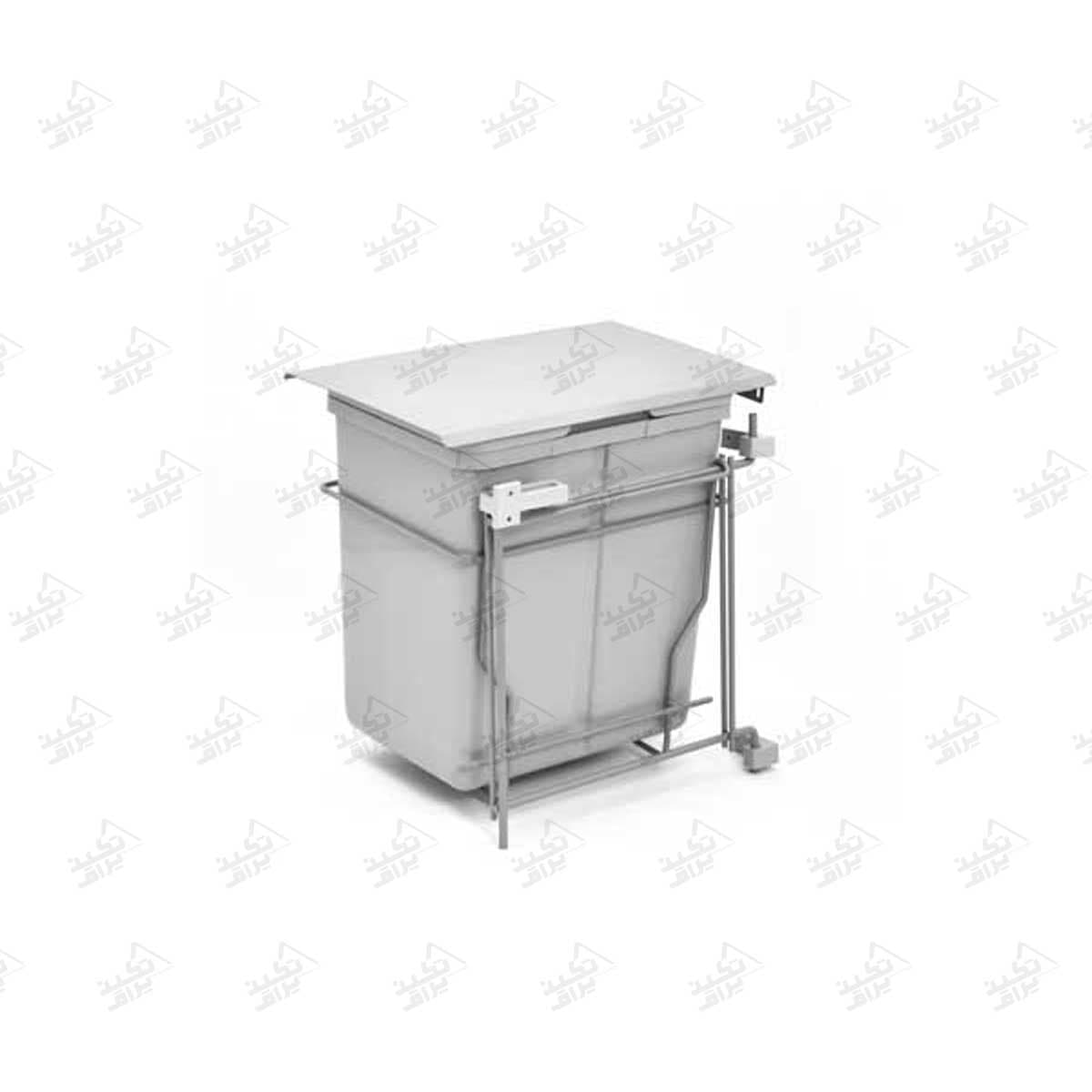 سطل زباله تک مخزنه درب بازشو 23 لیتری آدلان مدل رستا A817