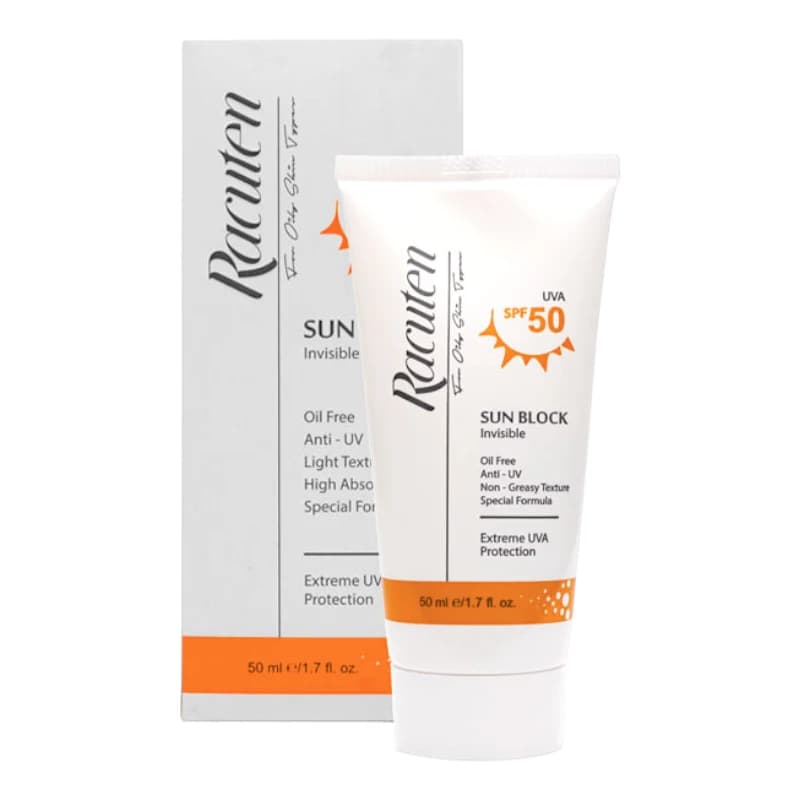 ضد آفتاب بی رنگ راکوتن SPF 50 | فاقد چربی و مناسب پوست چرب