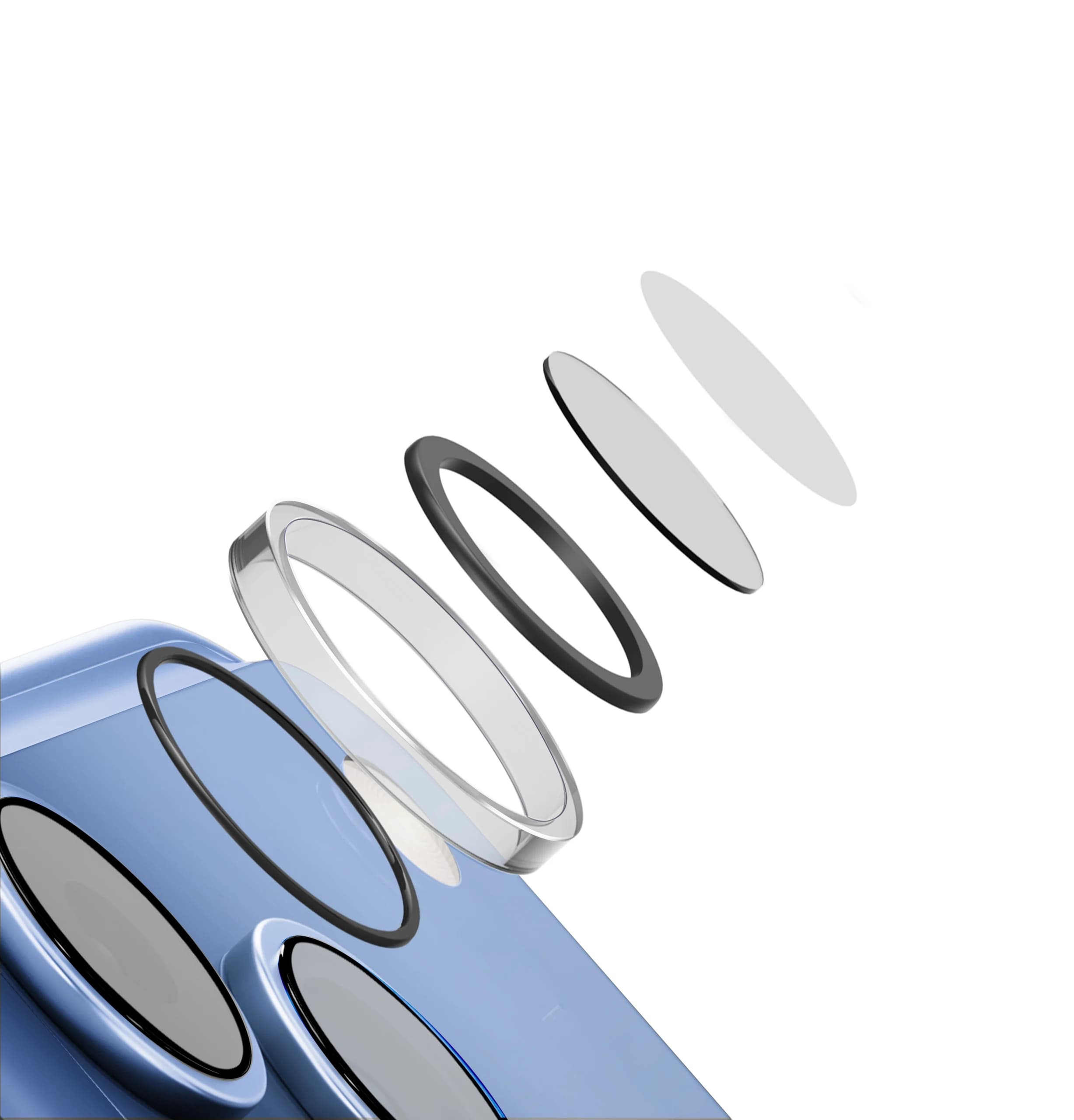 محافظ لنز دوربین آیفون ۱۸ پرو و ۱۸ پرومکس یونیک مدل UNIQ Optix ClearShield Core — تصویر ۳