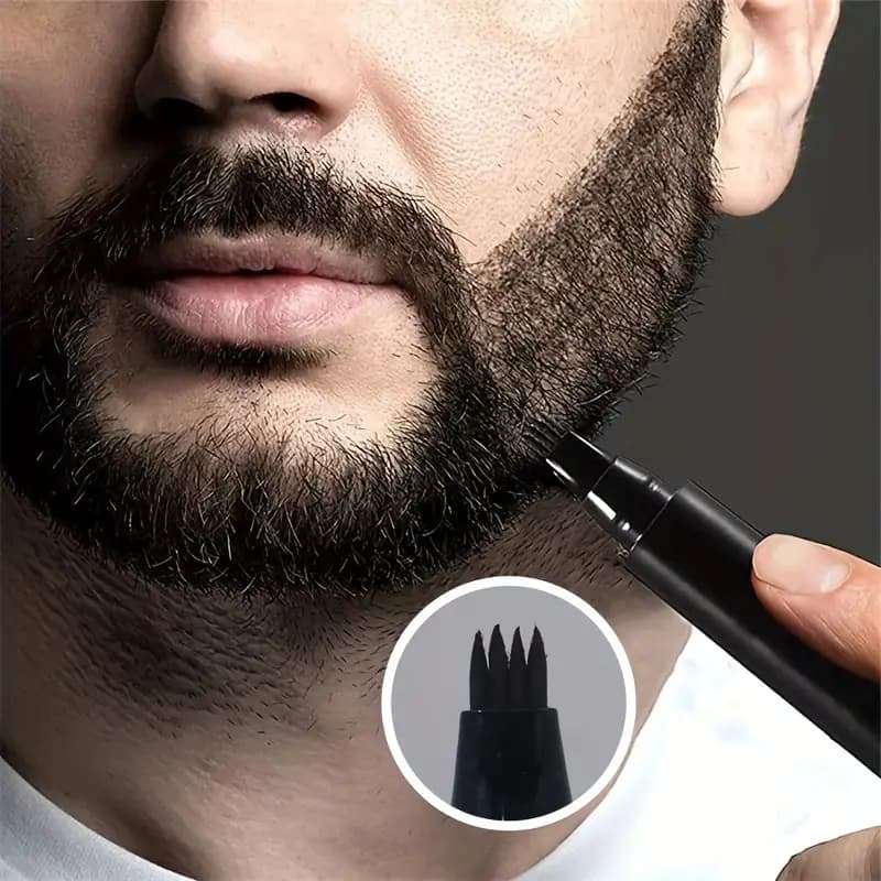 قلم هاشور حرفه ای ریش، مو و ابرو BEARD PEN کد1802 — تصویر ۶