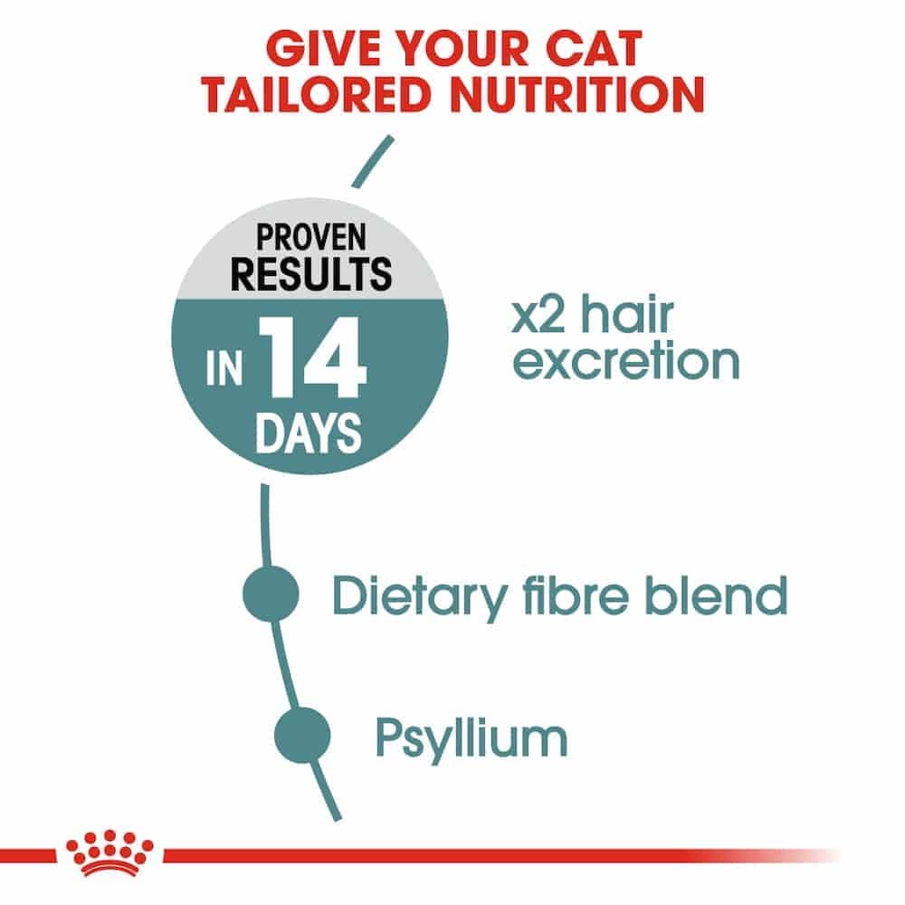غذای خشک گربه بالغ رویال کنین دفع گلوله مو مدل Hairball Care وزن 2 کیلوگرم — تصویر ۲