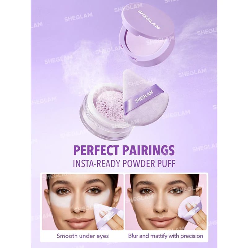 پد سه گوش شیگلم مدل INSTA READY رنگ MAUVE PURPLE بسته 3 تایی — تصویر ۲