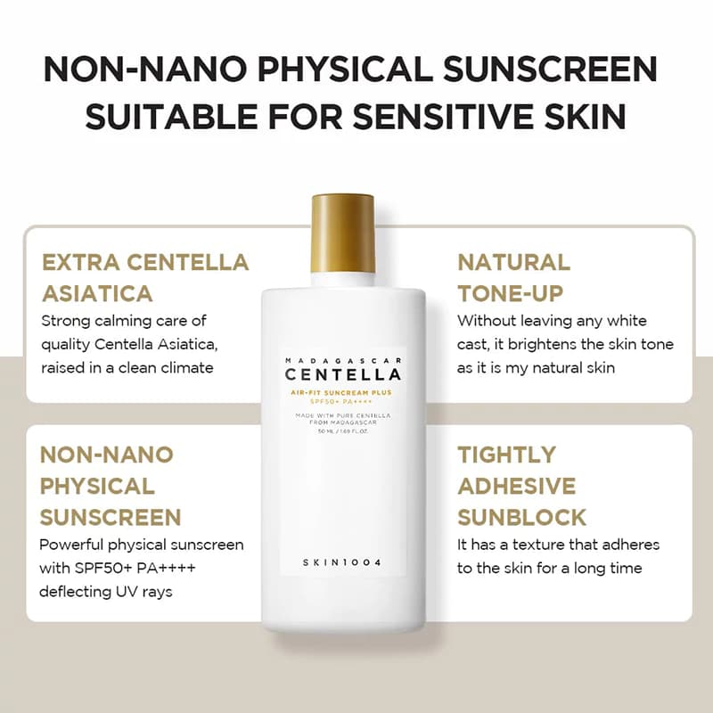ضد آفتاب فیزیکال ایر فیت پلاس سنتلا SPF50 حجم 50 میل — تصویر ۵