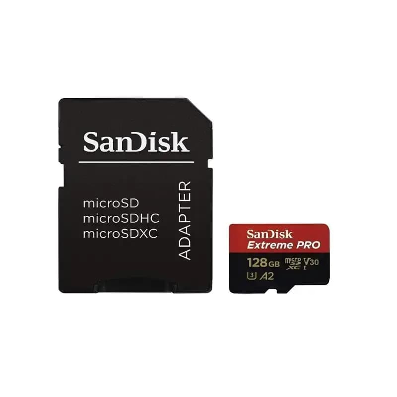 کارت حافظه سن دیسک مدل SanDisk Extreme Pro ظرفیت 128 گیگابایت با آداپتور — تصویر ۲