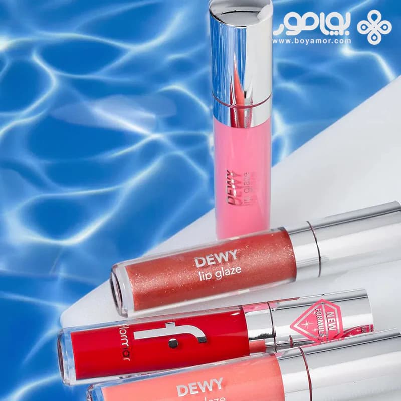 لیپ گلاس اکلیل دار فلورمار DEWY LIP GLAZE شماره 027 رنگ PERFECT MOMENTS — تصویر ۷