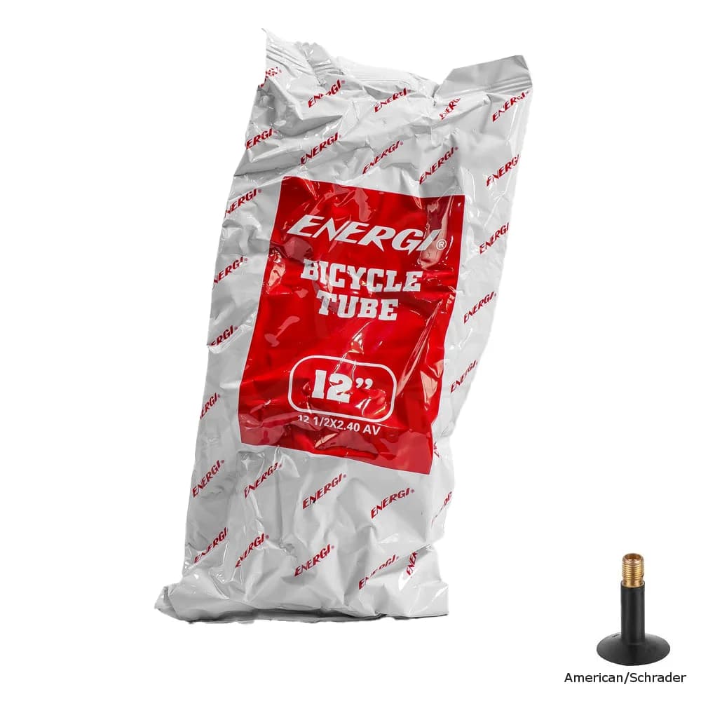 تیوپ دوچرخه انرژی سایز 12×2.40 والو آمریکایی Energi Bicycle Tube Size 12×2.40 American Valves