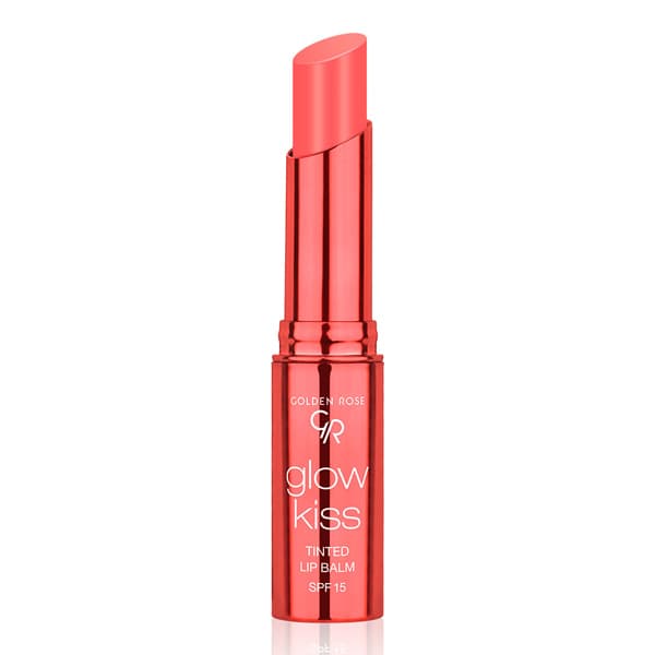 بالم لب تینت گلدن رز مدل Glow Kiss با SPF15 رنگ Peach Shake شماره 04