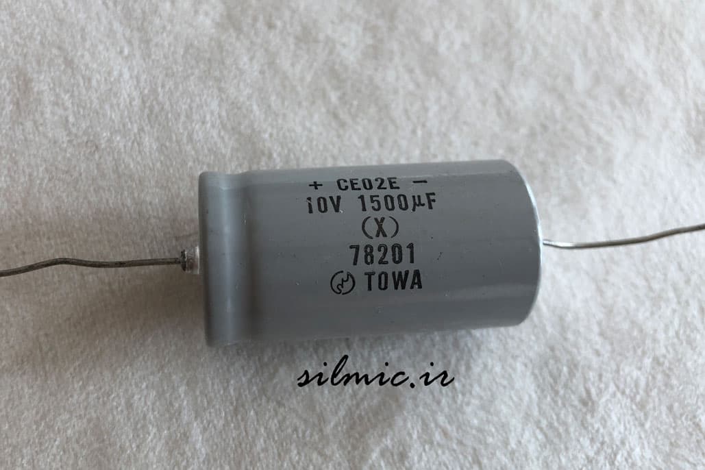 خازن های فای 1500 میکرو فاراد 10 ولت اکسیال TOWA ژاپن و صدایی فوق العاده گرم — تصویر ۳