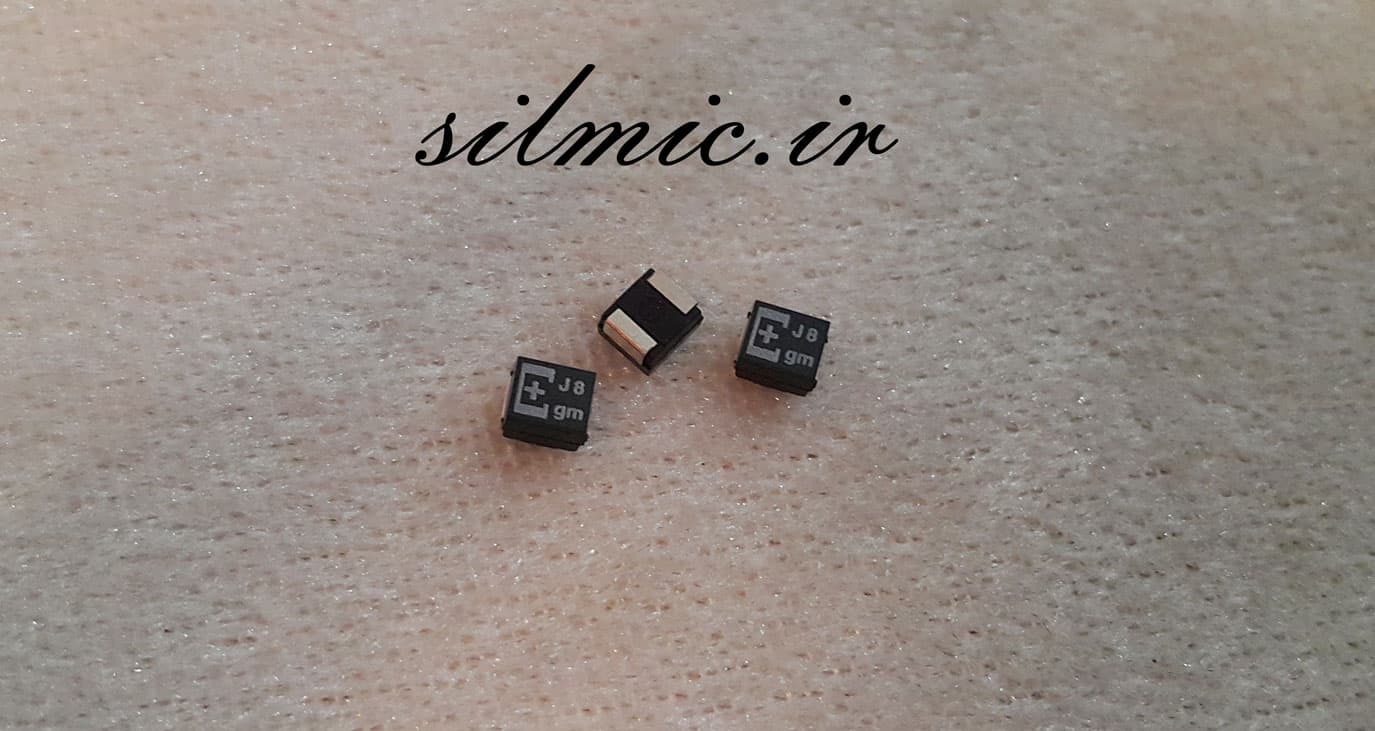 خازن تانتالیوم 220 میکرو فاراد 4 ولت SMD ساخت SANYO سری TPE