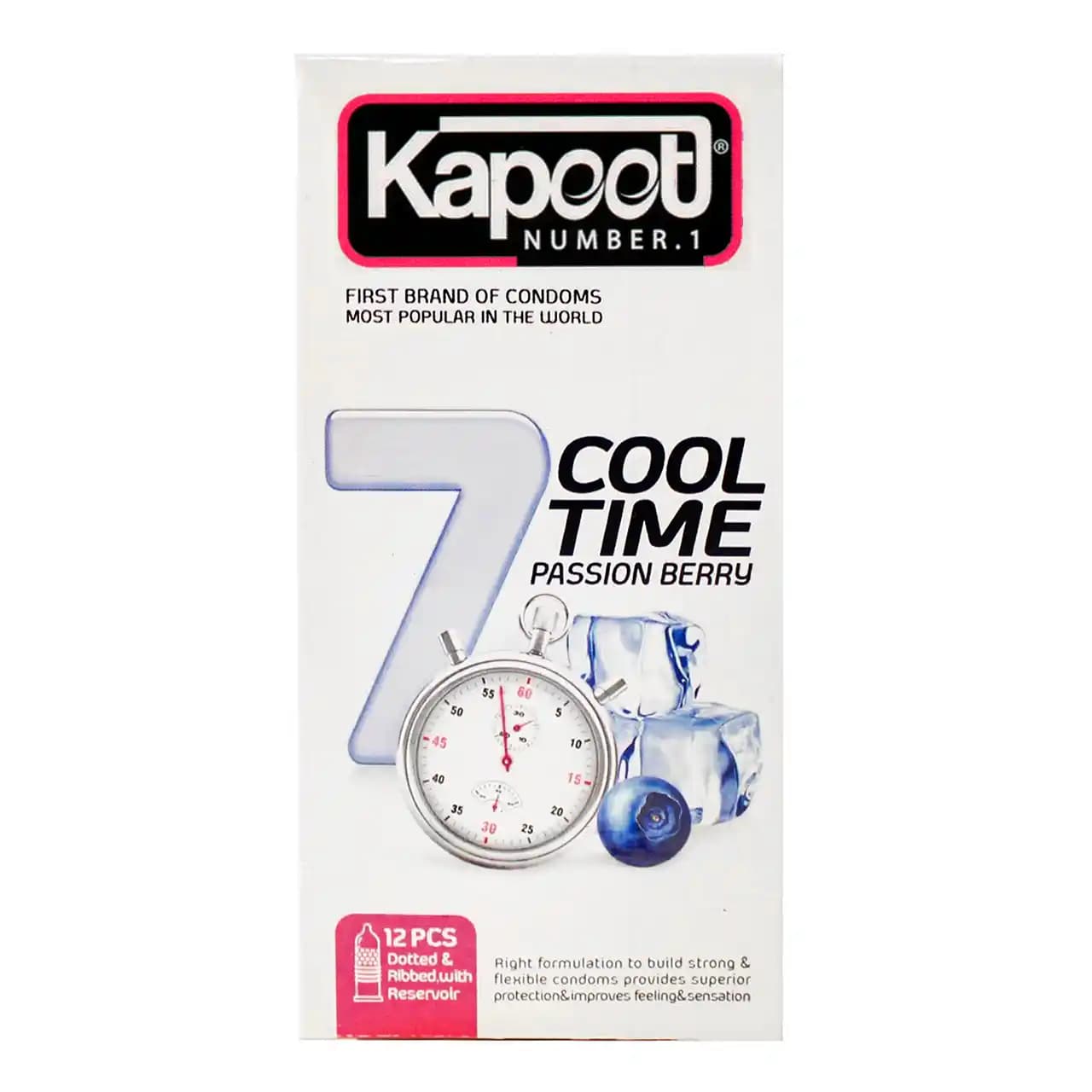 کاندوم خاردار کاپوت مدل 7Cool Time بسته 12 عددی — تصویر ۲