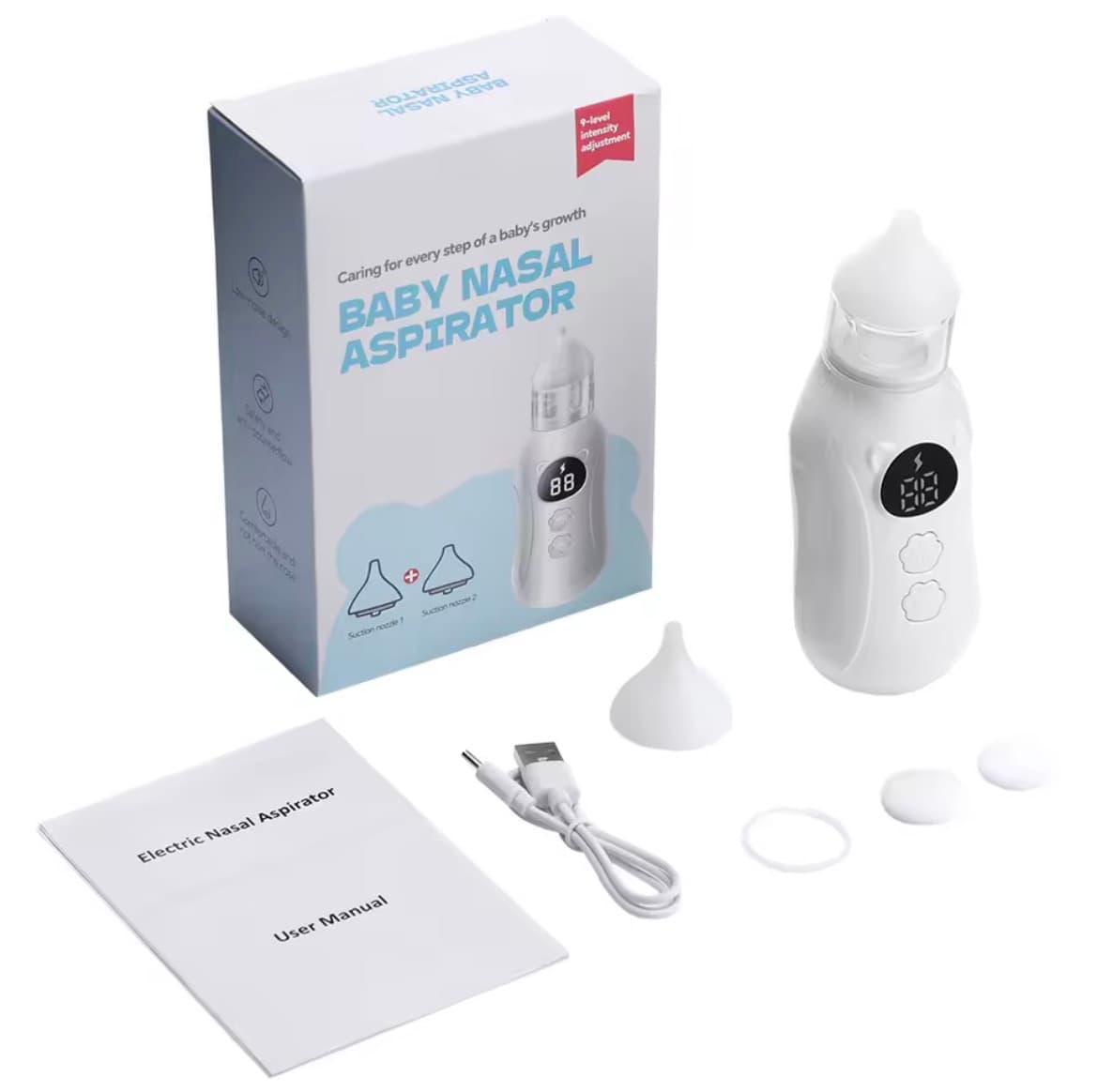پوار بینی کودک شارژی ۹سرعته baby nasal aspirator