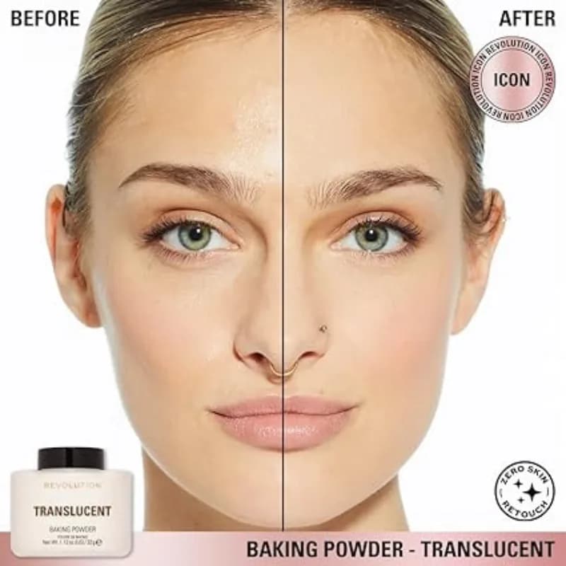 پودر بیک رولوشن Revolution رنگ Translucent — تصویر ۵