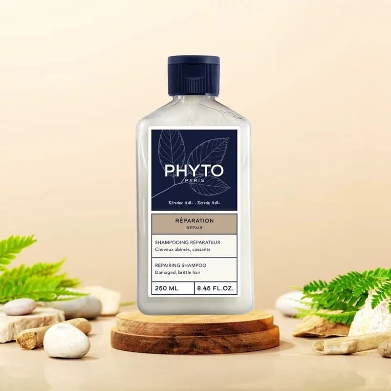 شامپو ترمیم کننده مو فیتو Phyto مدل Repair مناسب موهای آسیب دیده حجم 250 میلی لیتر — تصویر ۵