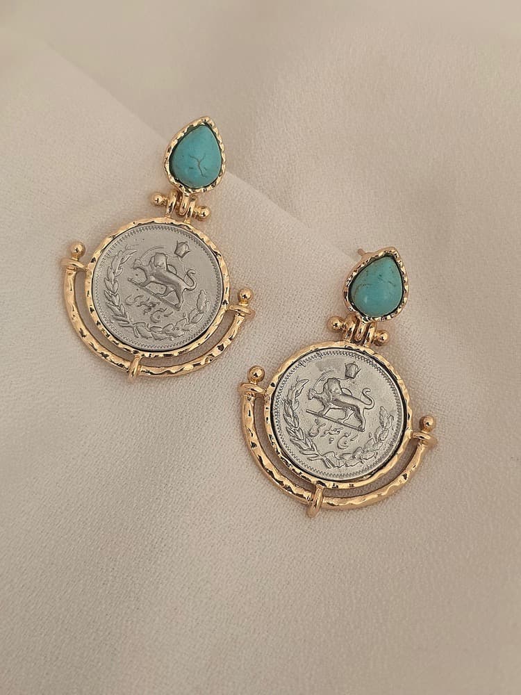 گوشواره طرح سکه — تصویر ۴