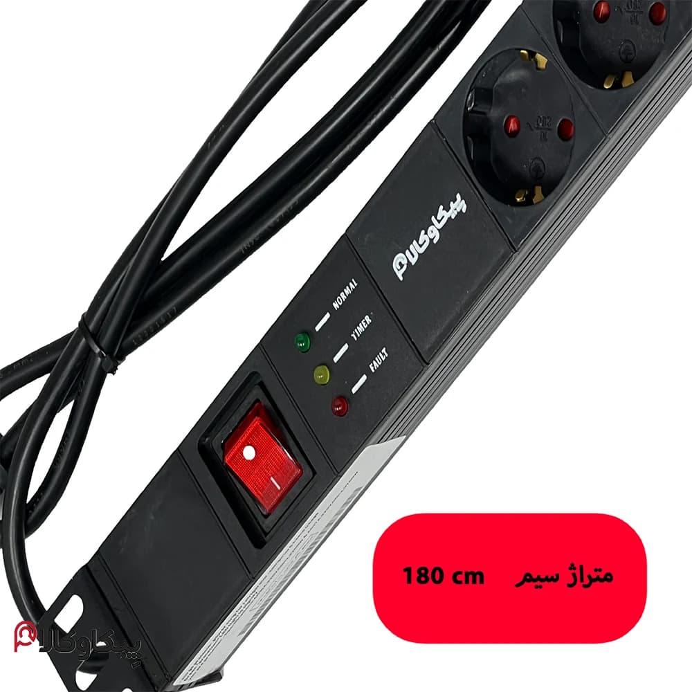 پاور ماژول رکمونت 6 خانه پیکاوکالا (3) PMH6 با کابل 3 متری ( محافظ برق حرفه ای ) — تصویر ۷