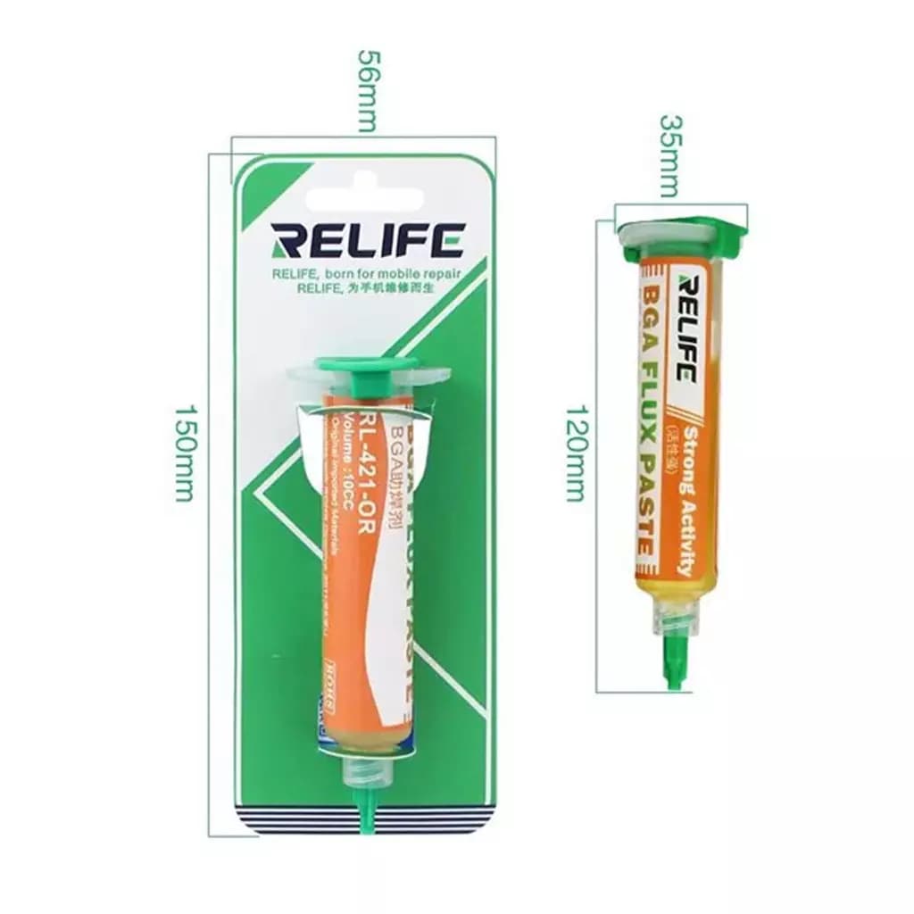 خمیر فلکس سرنگی Relife RL-421S-OR — تصویر ۲