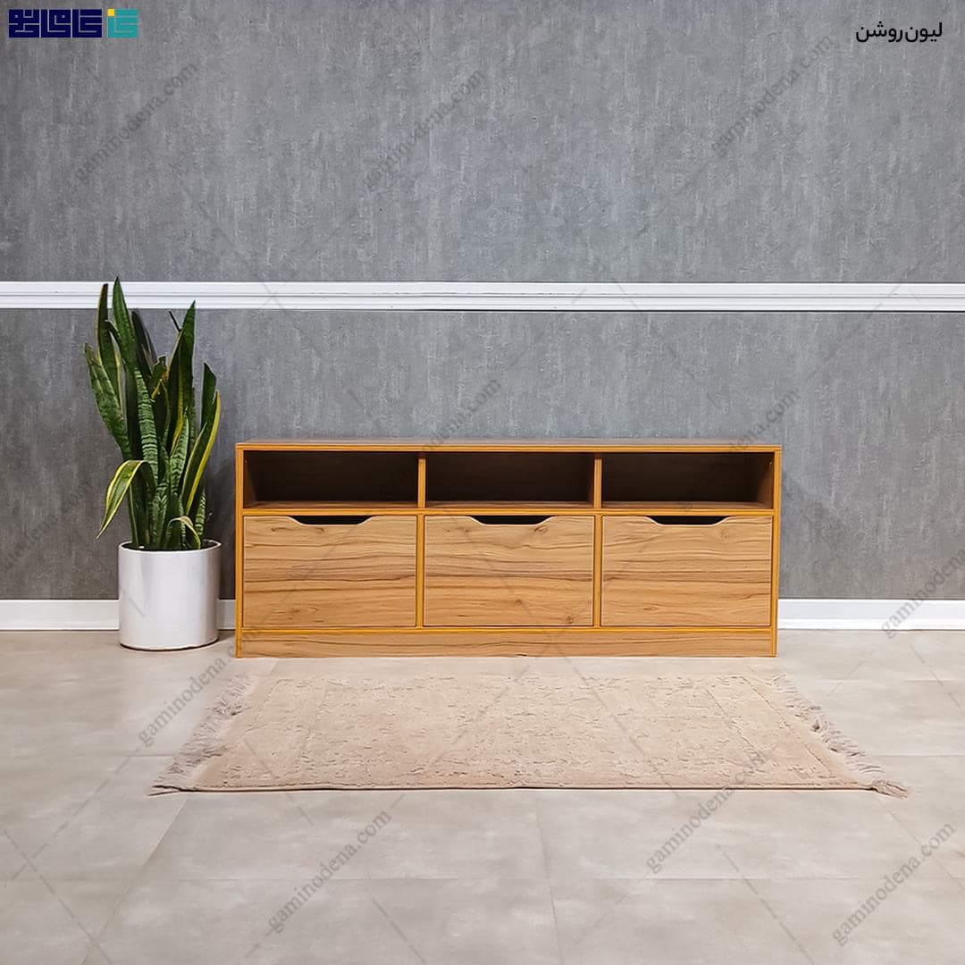 میز تلویزیون مدرن ساده و شیک ام دی اف مدل سامینا — تصویر ۳