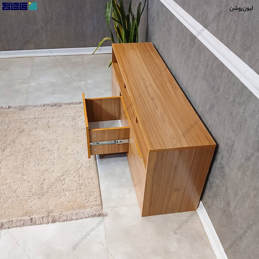 میز تلویزیون مدرن ساده و شیک ام دی اف مدل سامینا — تصویر ۵