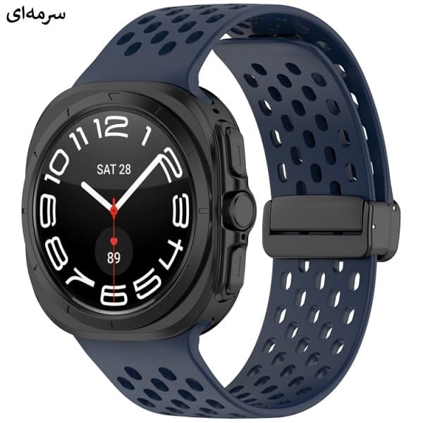 بند سیلیکونی ساعت سامسونگ گلکسی Watch Ultra مدل Hole Style — تصویر ۳