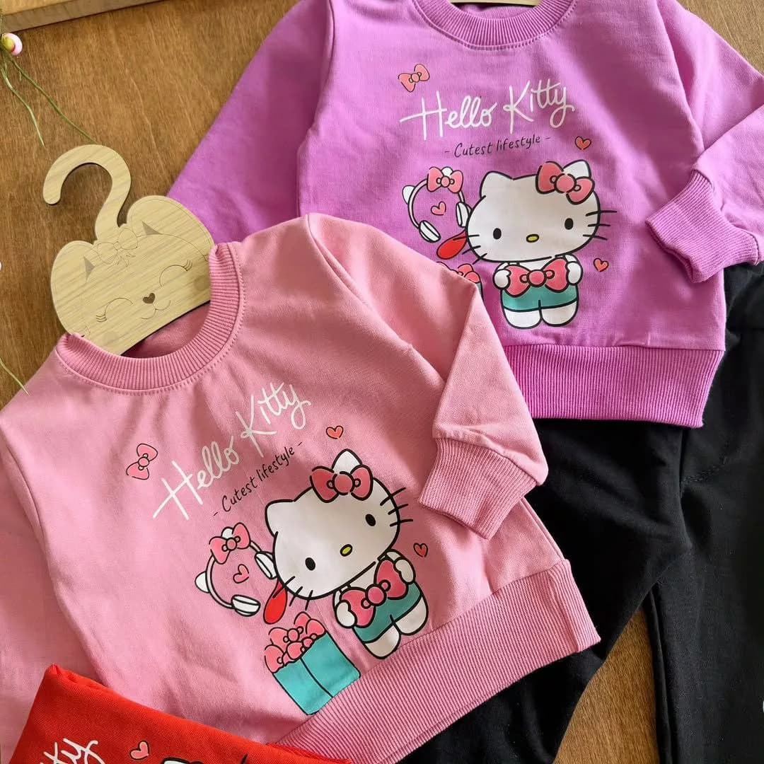 بلوز شلوار کیتی Hello Kitty سایز ۳۵،۴۰ کد ۵۷۴۳ — تصویر ۳