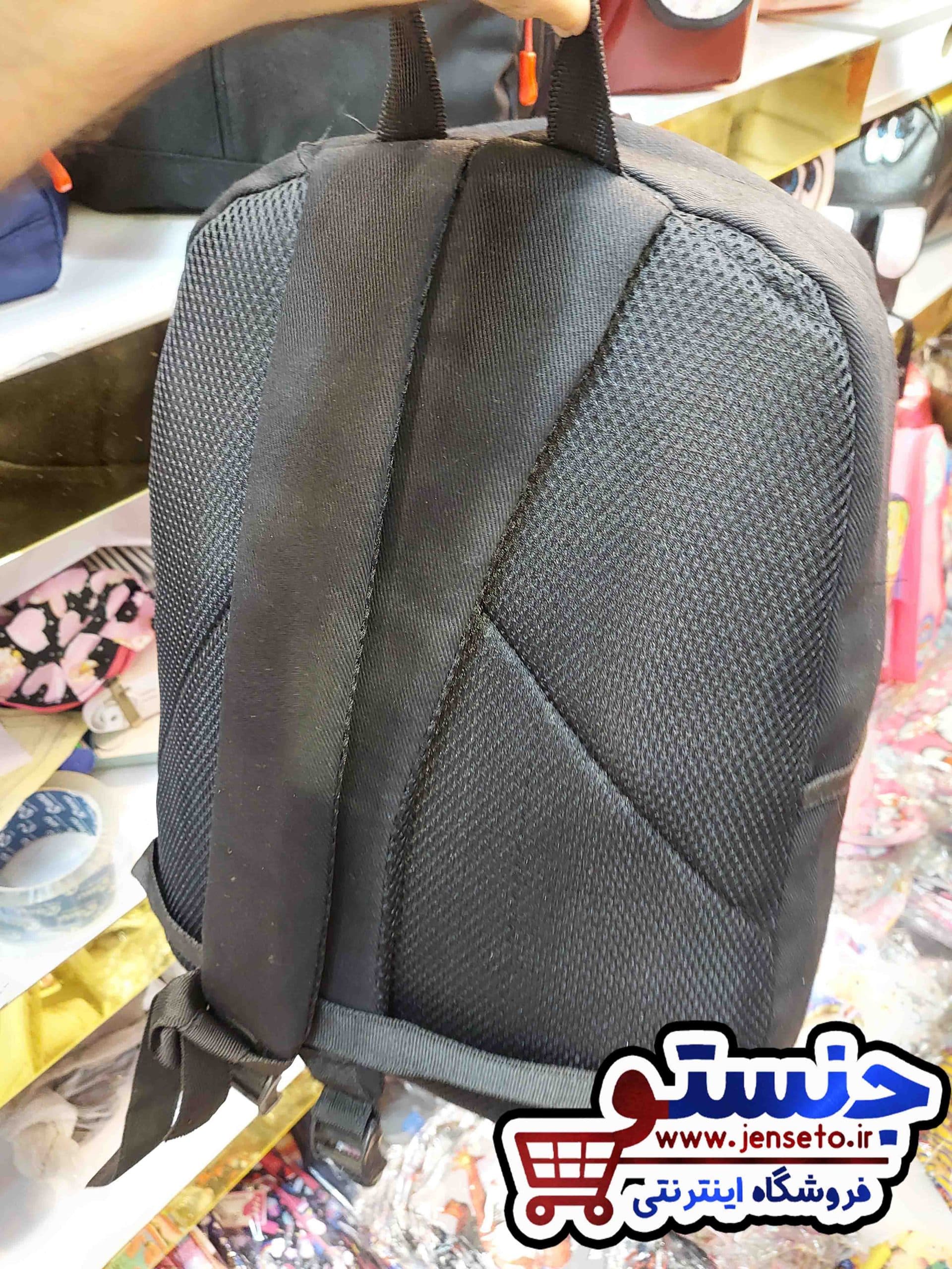 کیف مدرسه بی تی اس جا مدادی دار کتان (کوله پشتی BTS) کد 11460 — تصویر ۴