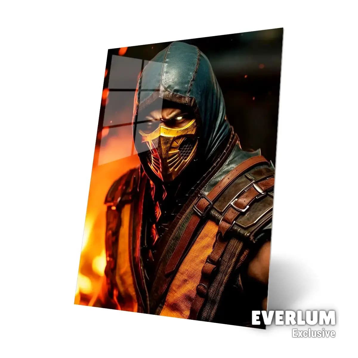 متال پوستر بازی Mortal Kombat طرح شخصیت Scorpion کد N205 — تصویر ۴