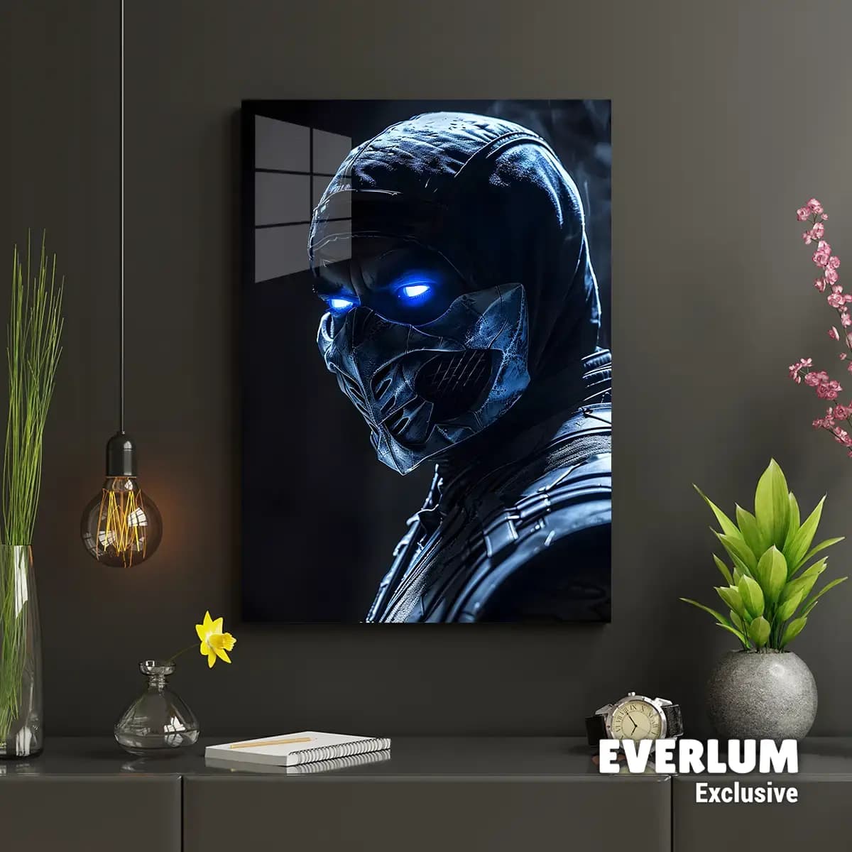 متال پوستر بازی Mortal Kombat طرح شخصیت Sub Zero کد N204 — تصویر ۳