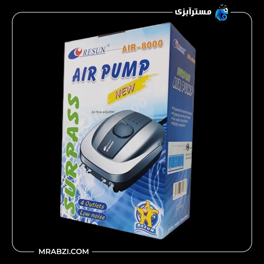 پمپ هوا آکواریوم ریزن مدل AIR-8000 — تصویر ۲