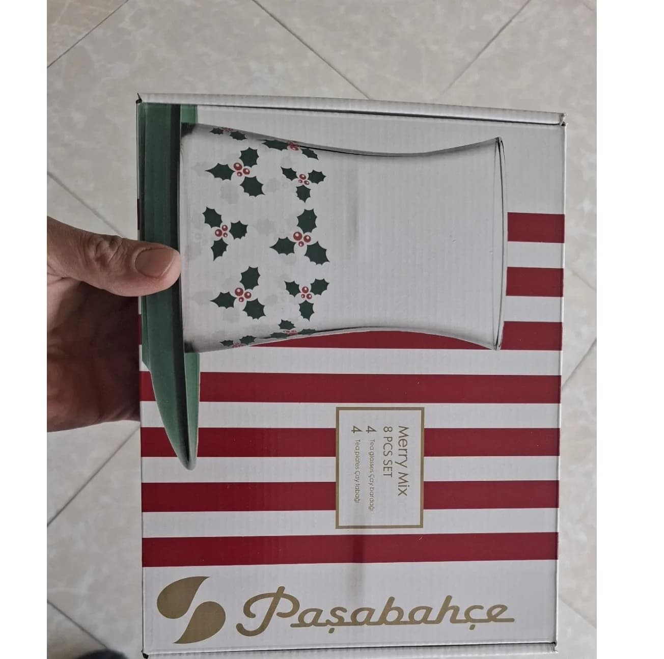 ست فنجان و نعلبکی 8 پارچه پاشاباغچه مدل MERRY MIX هیبلی کد 95290 — تصویر ۸