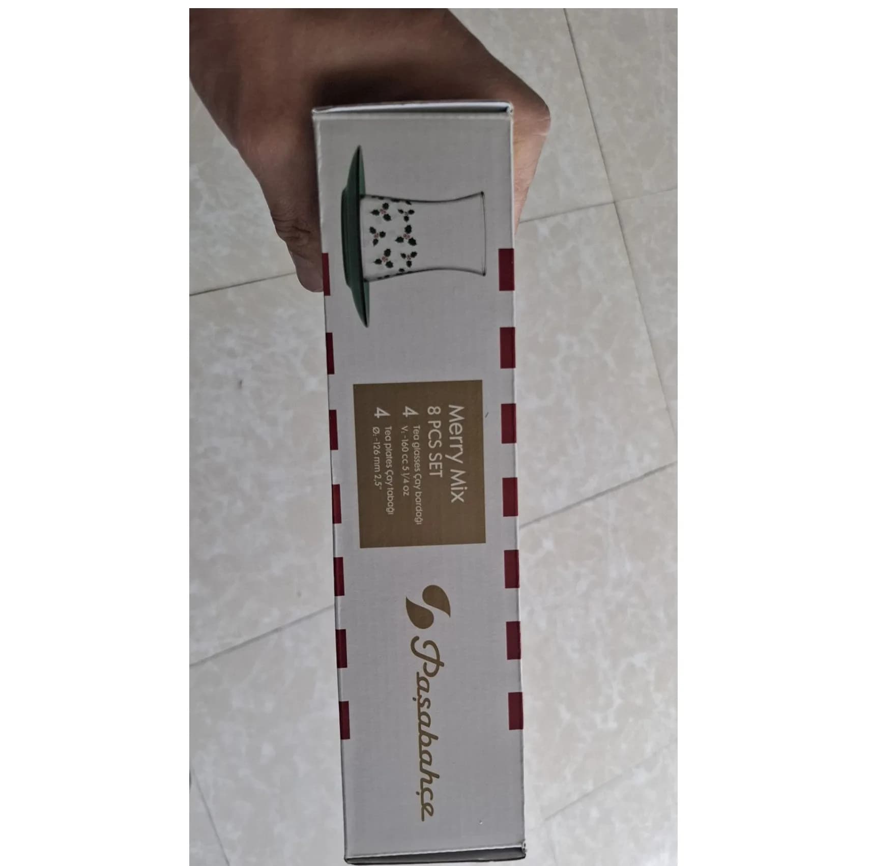 ست فنجان و نعلبکی 8 پارچه پاشاباغچه مدل MERRY MIX هیبلی کد 95290 — تصویر ۷