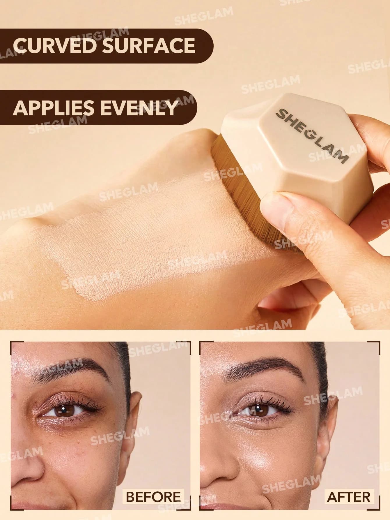 براش کرم پودر شیگلم SKIN MAGNET FOUNDATION BRUSH — تصویر ۳