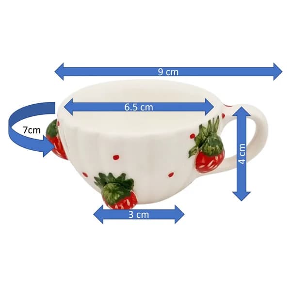 سرویس چای خوری 9 پارچه 2 نفره مدل صدفی کد 2411xtot — تصویر ۶