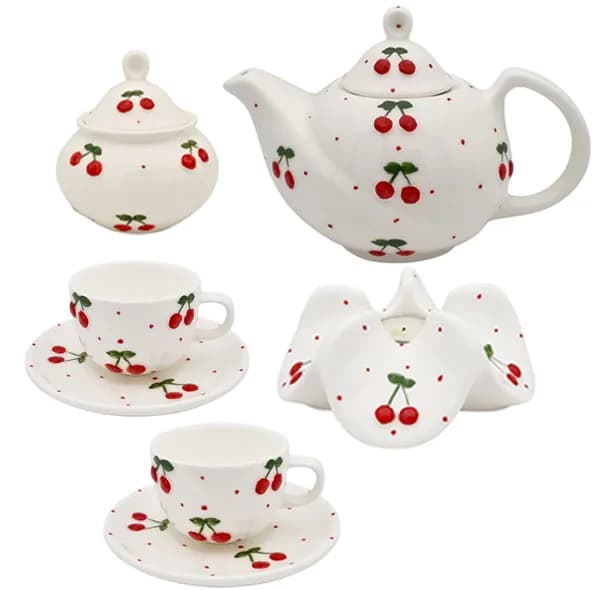 سرویس چای خوری 9 پارچه مناسب برای 2 نفره مدل پانیز کد 2426P9xalb