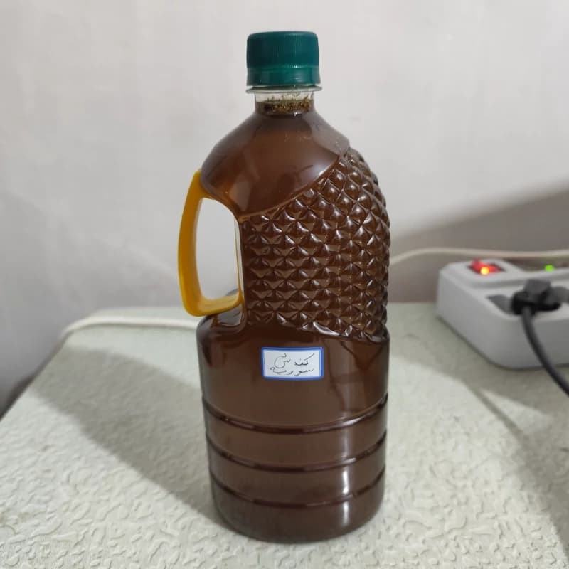 روغن کندش سوریه یک لیتری عمده اقتصادی (تقویت مو پرپشت کننده مو تقویت مژه ابرو ریش و سبیل) روغن کندوش