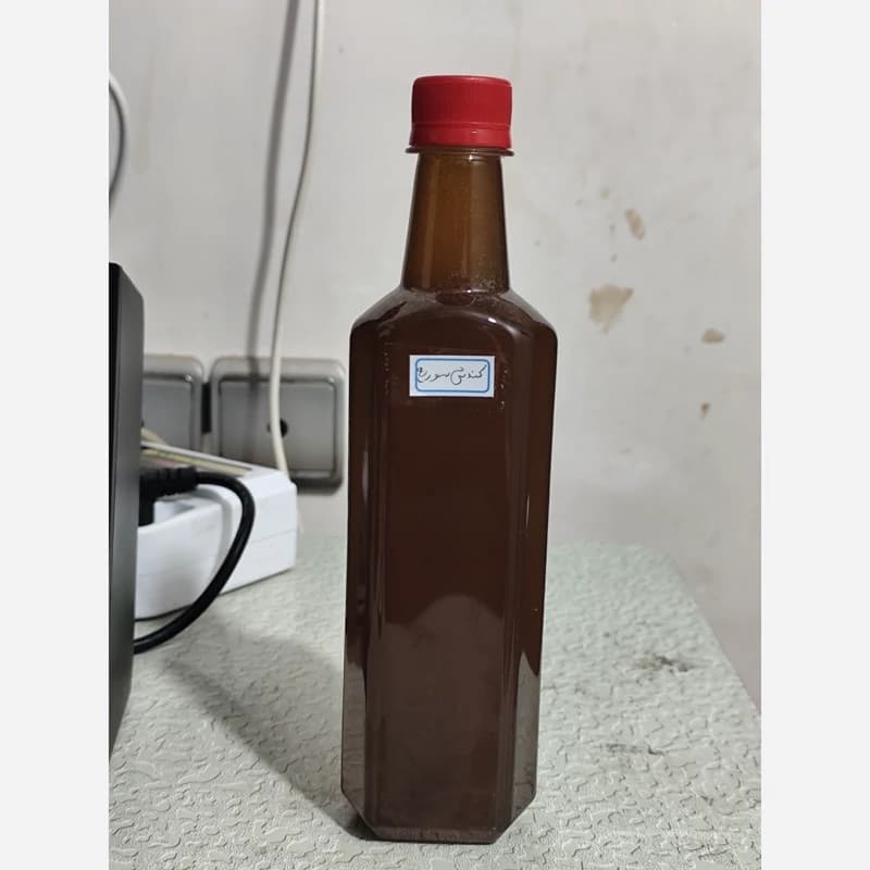 روغن کندش سوریه نیم لیتری (تقویت مو پرپشت کننده مو تقویت مژه ابرو ریش و سبیل) روغن کندوش