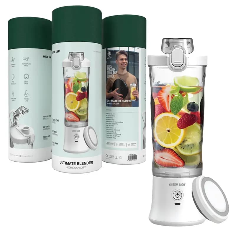 مخلوط کن و بلندر شارژی گرین لاین مدل التیمیت Green Lion ultimate blender — تصویر ۲