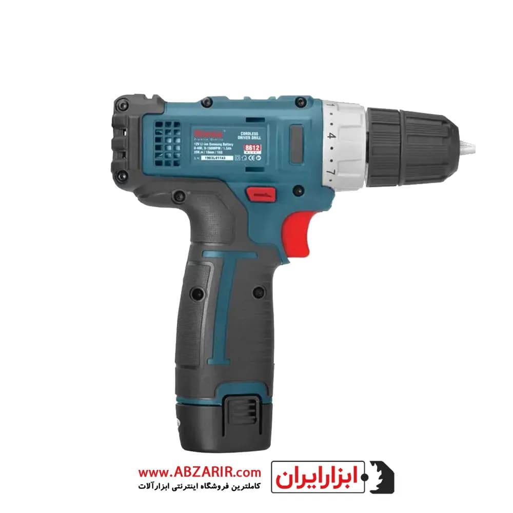 دریل پیچگوشتی شارژی لیتیوم دو سرعته رونیکس مدل 8612 — تصویر ۳