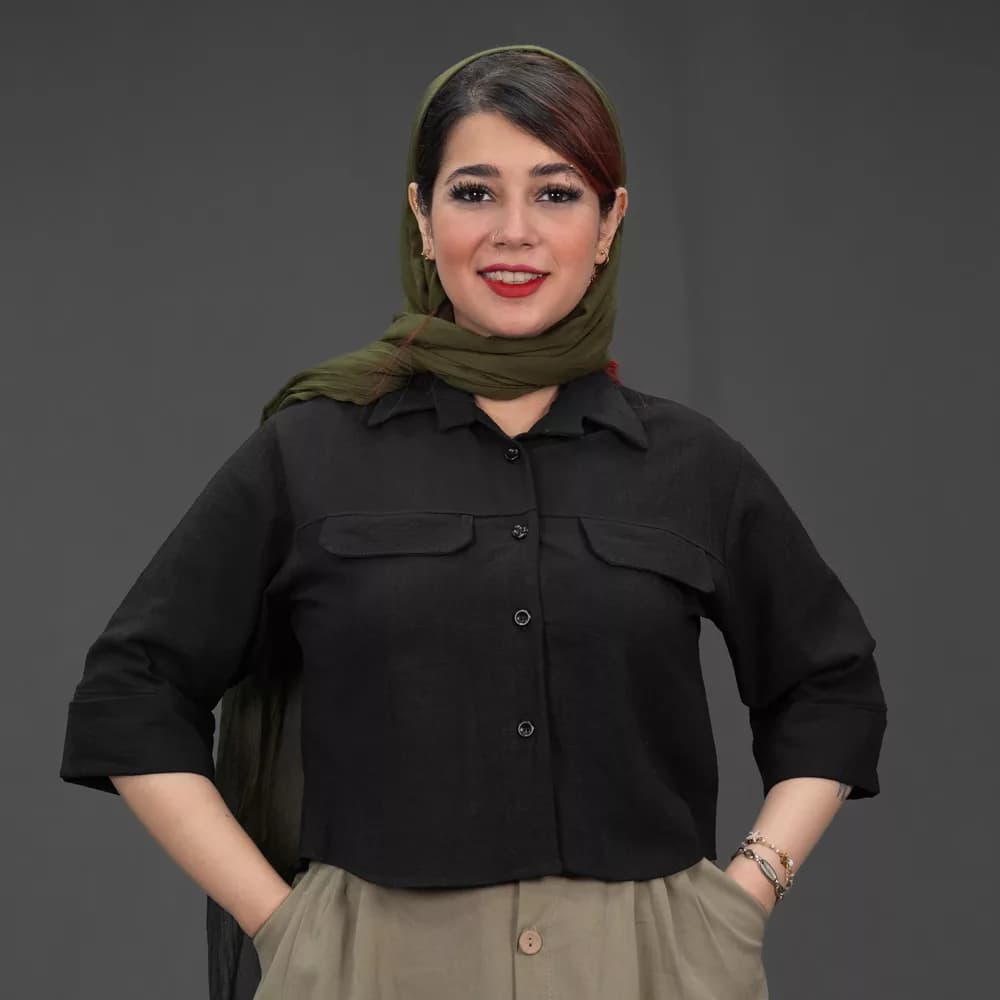 شومیز کراپ دخترانه کد 30083